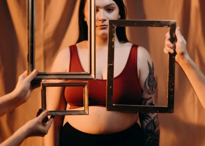 profil de femme ronde